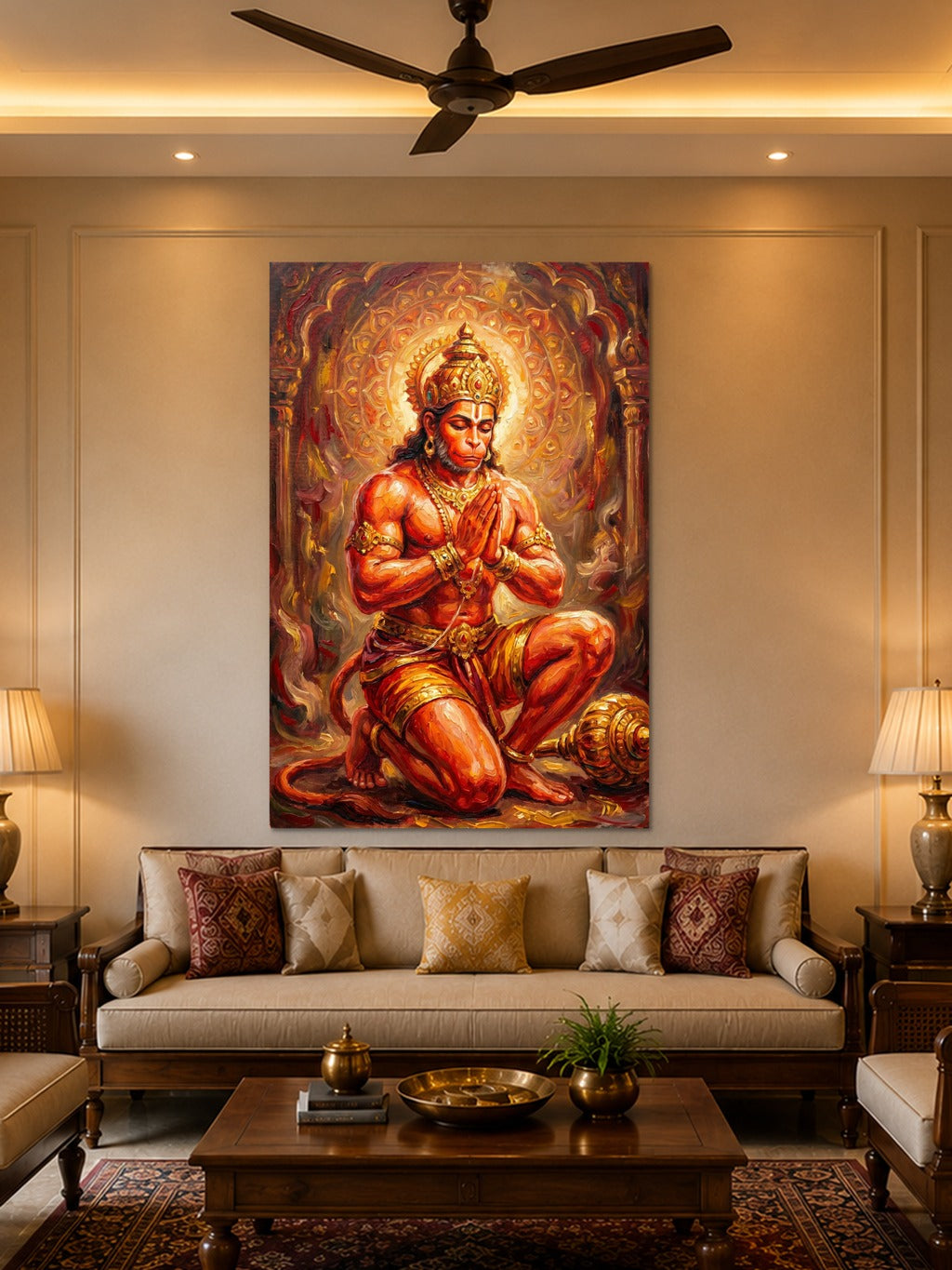 Hanuman in Divine Prayer — room 2