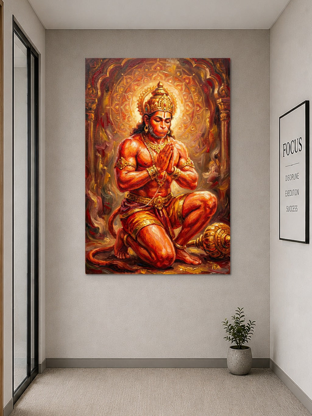 Hanuman in Divine Prayer — room 9