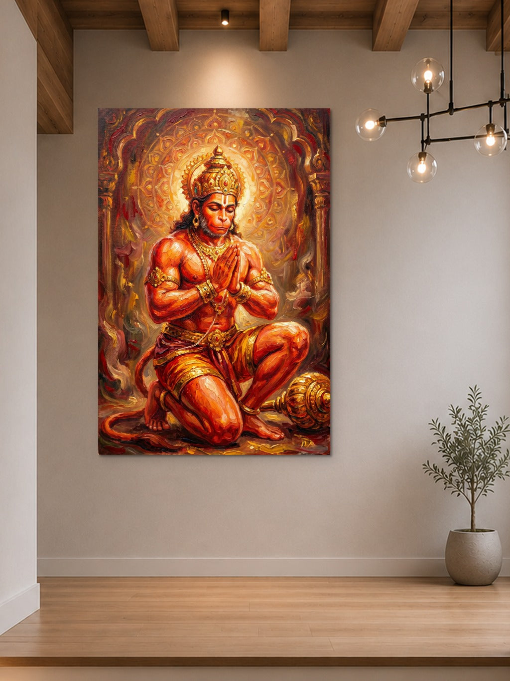 Hanuman in Divine Prayer — room 7