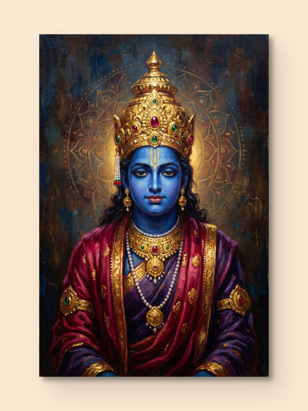 Lord Dwarkadhish Divine Oil — canvas