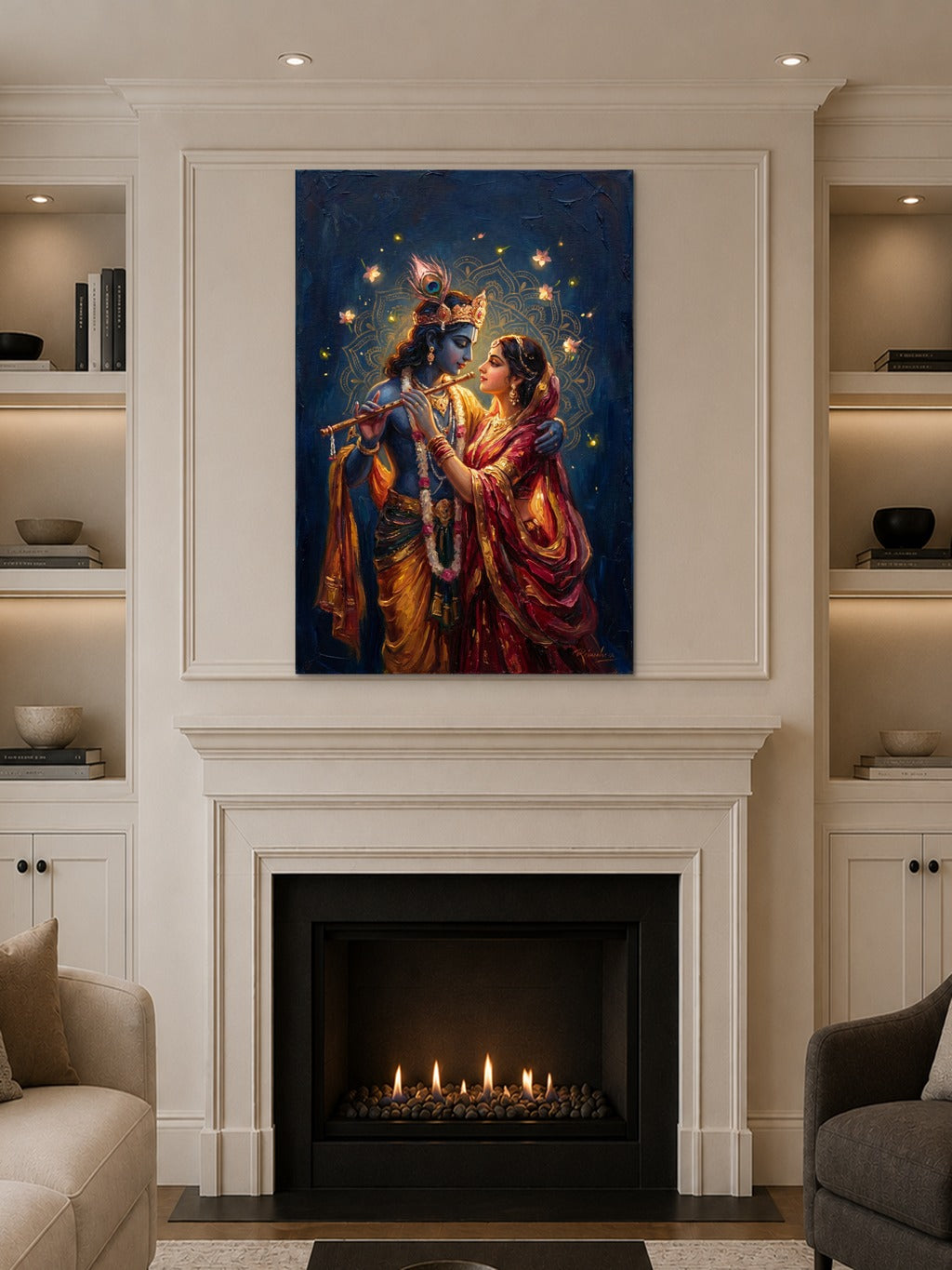 Radha Krishna Moonlit Grace — room 10