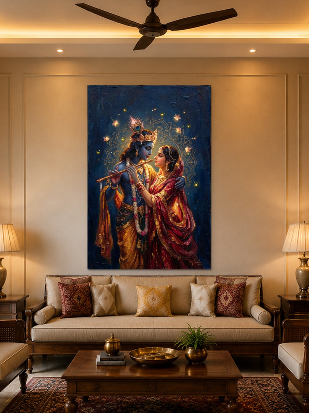 Radha Krishna Moonlit Grace — room 2