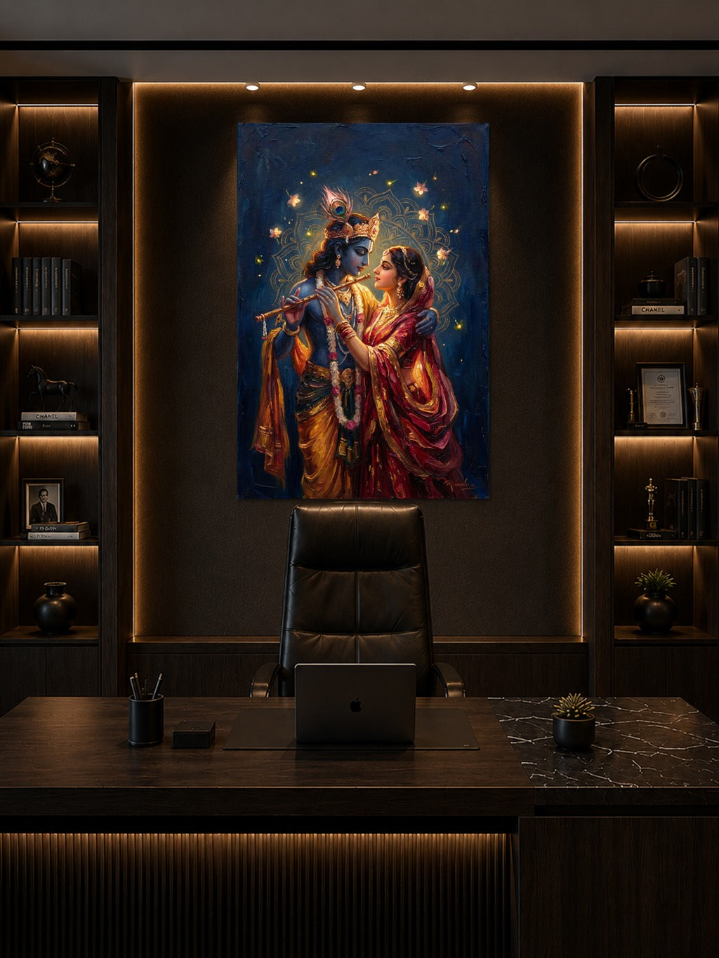 Radha Krishna Moonlit Grace — room 8