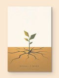 Rise — Minimal Sapling Print — canvas