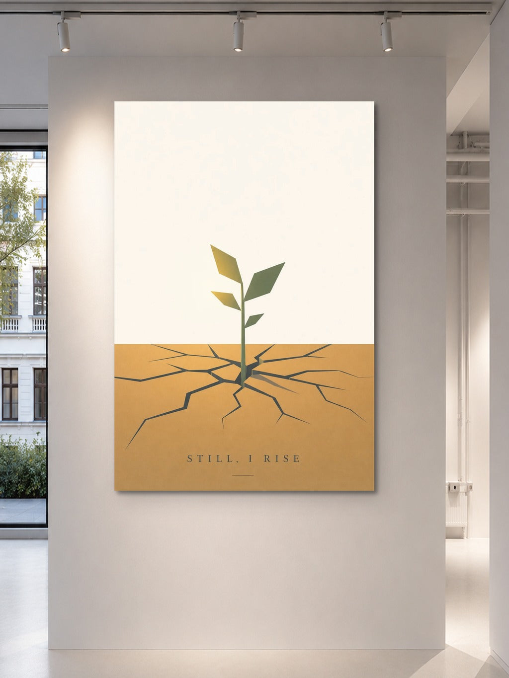 Rise — Minimal Sapling Print — room 5