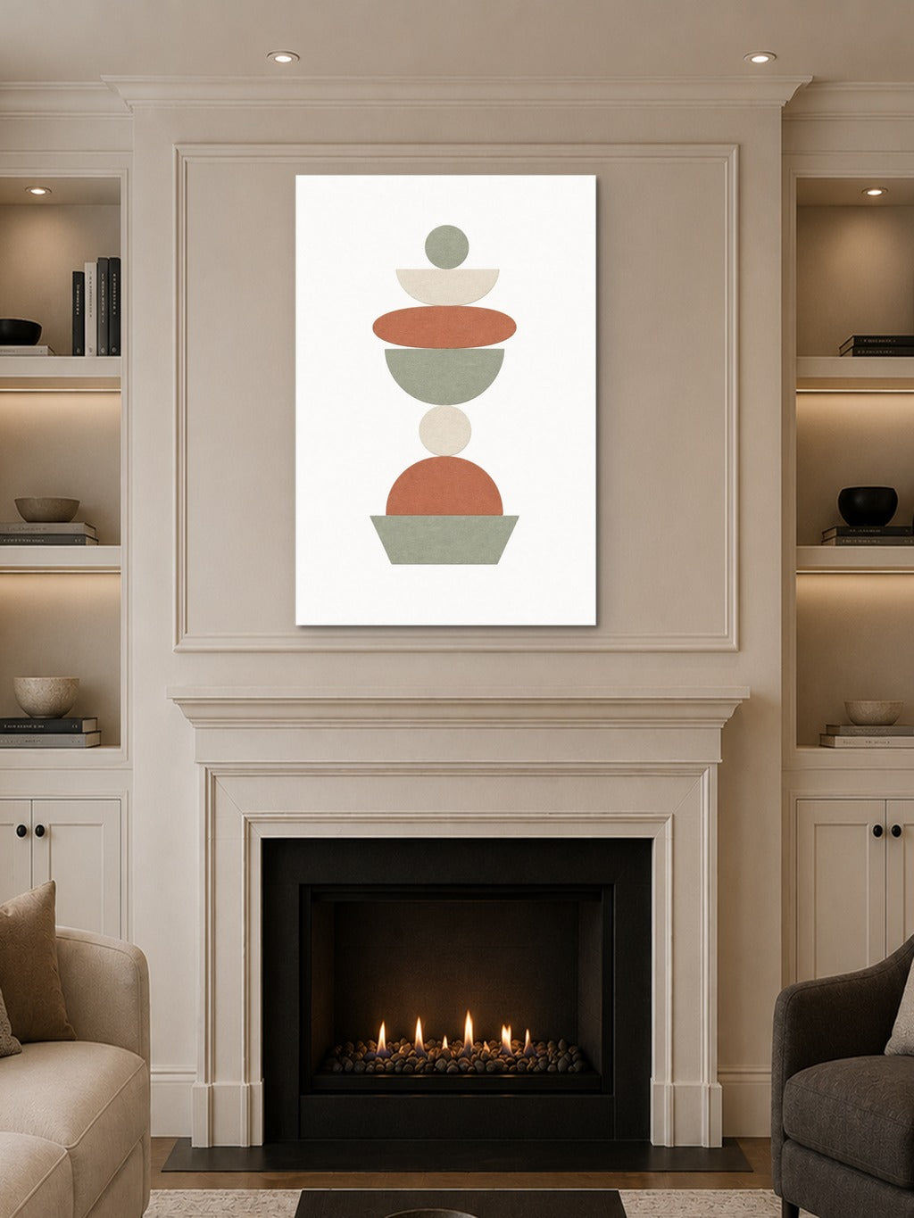 Zen Stone Stack Print — room 10