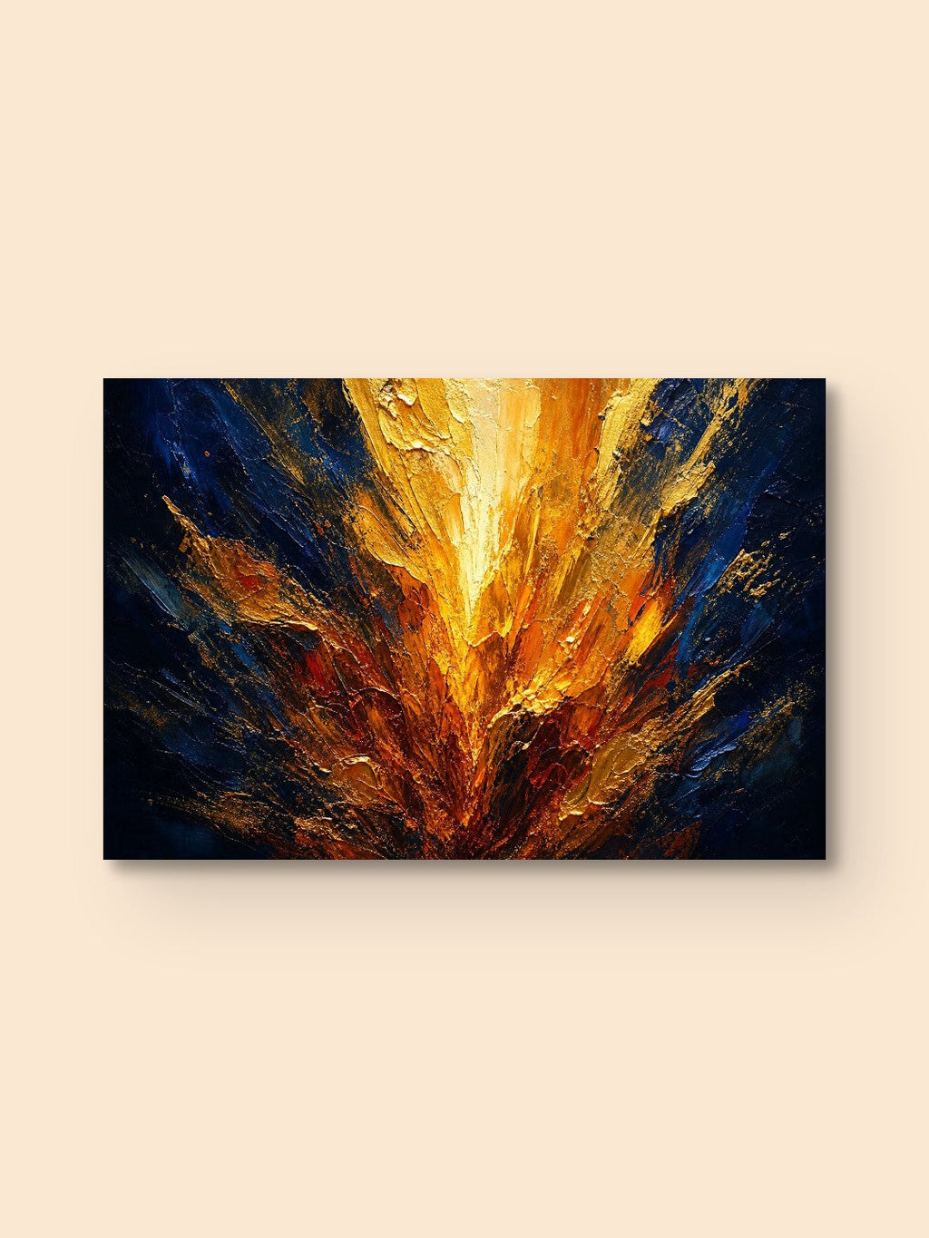 Fierce Hope – Abstract Fire — canvas