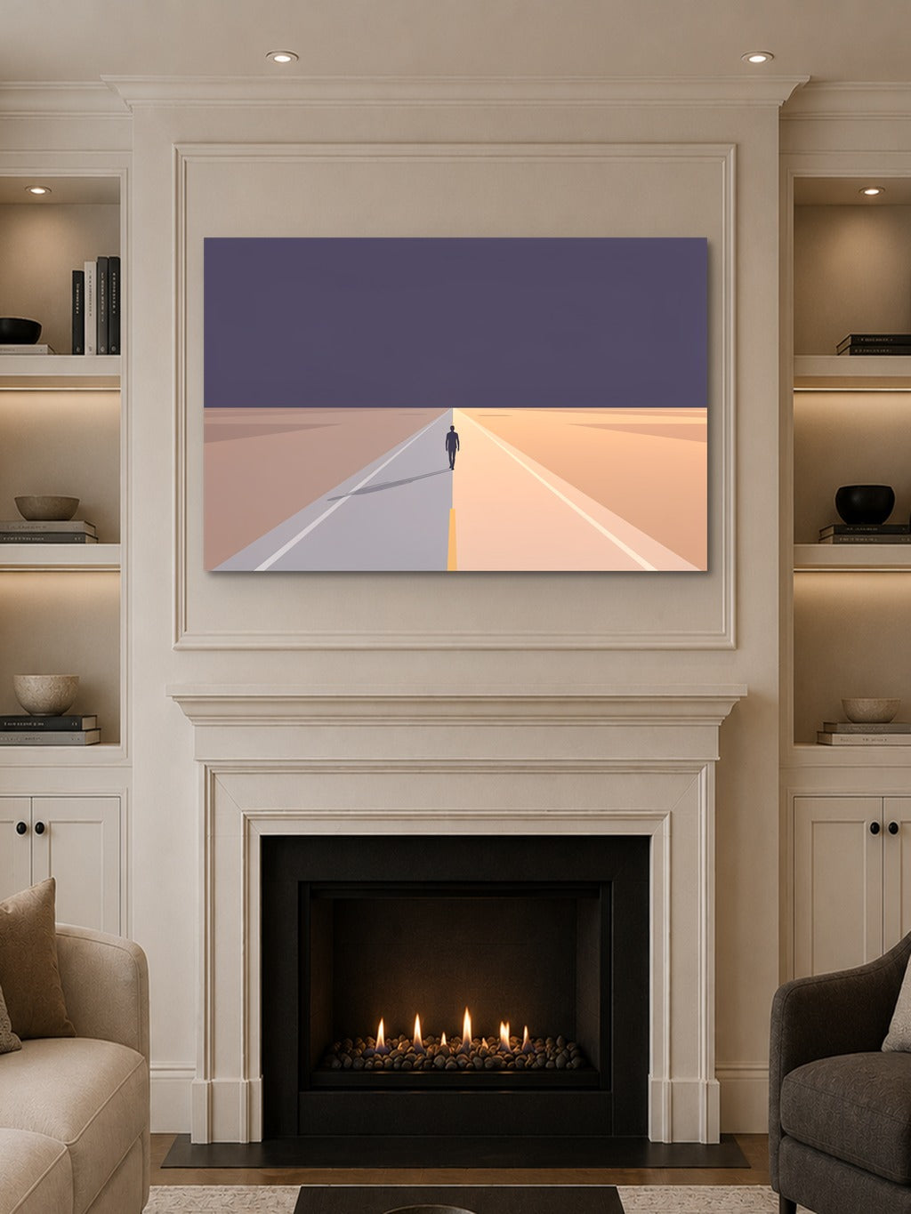 Desert Highway at Dusk — room 10
