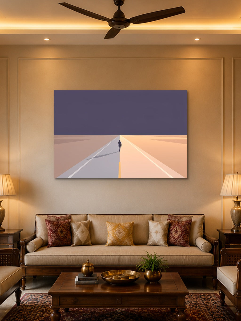 Desert Highway at Dusk — room 2