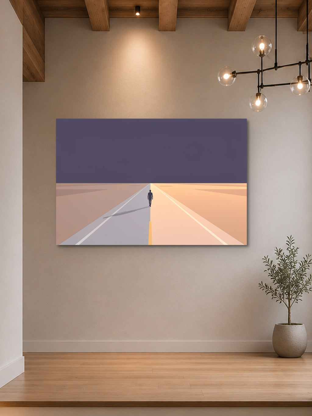 Desert Highway at Dusk — room 7