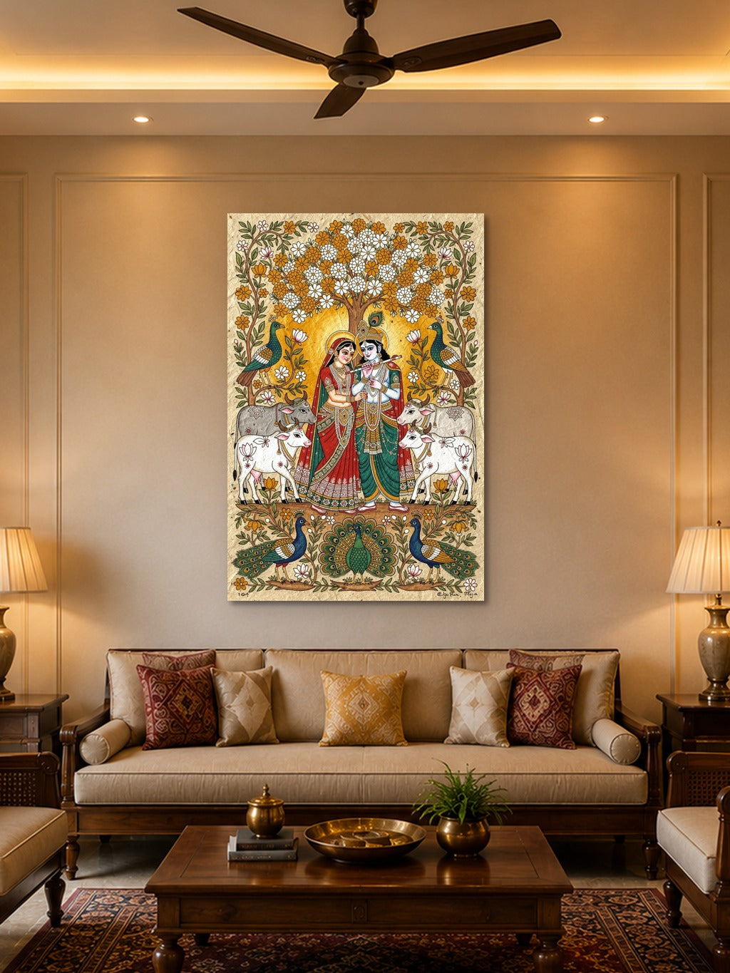 Radha Krishna Mithila Art — room 2