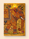 Madhubani Sacred Elephant — canvas