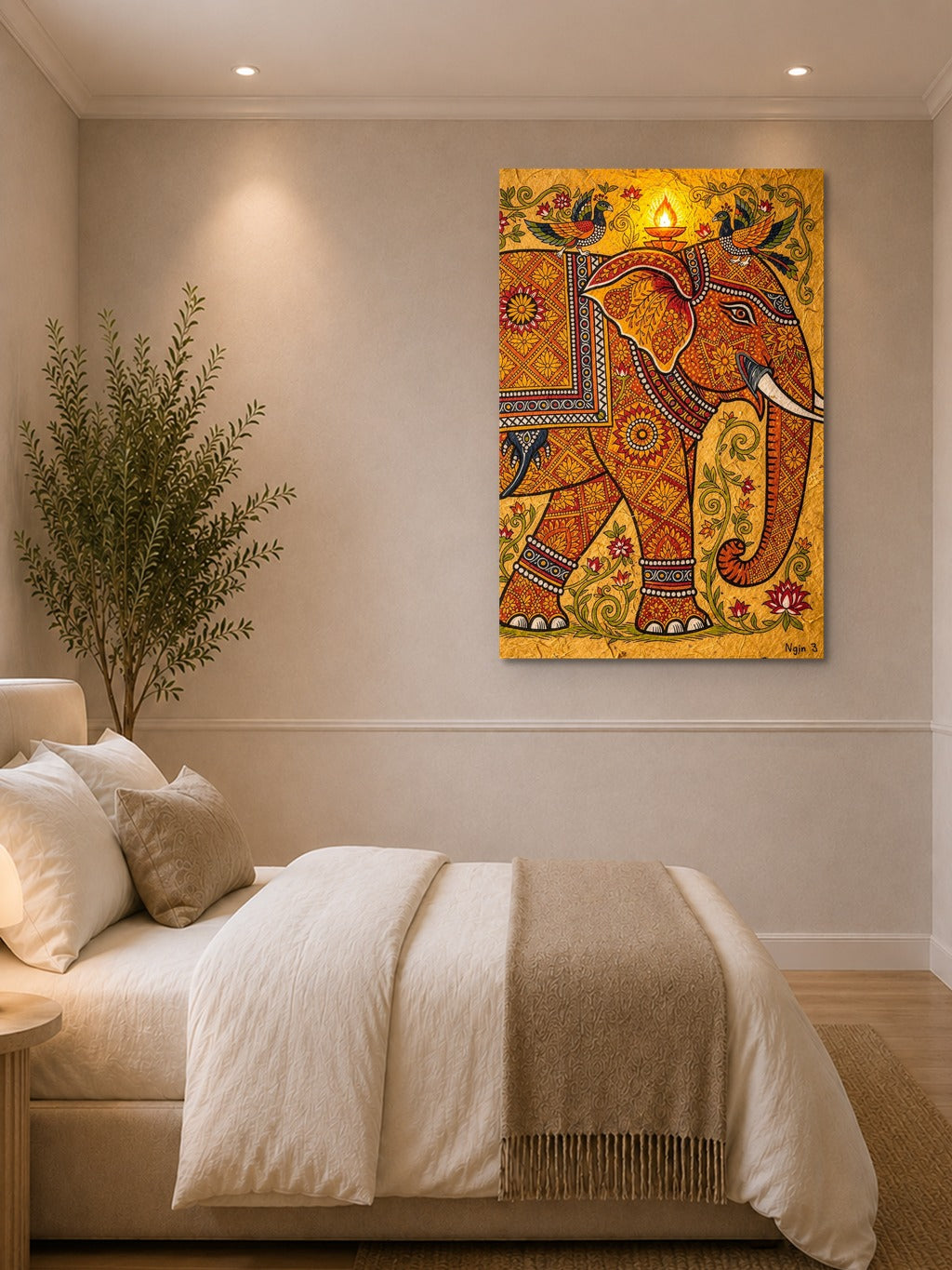 Madhubani Sacred Elephant — room 1