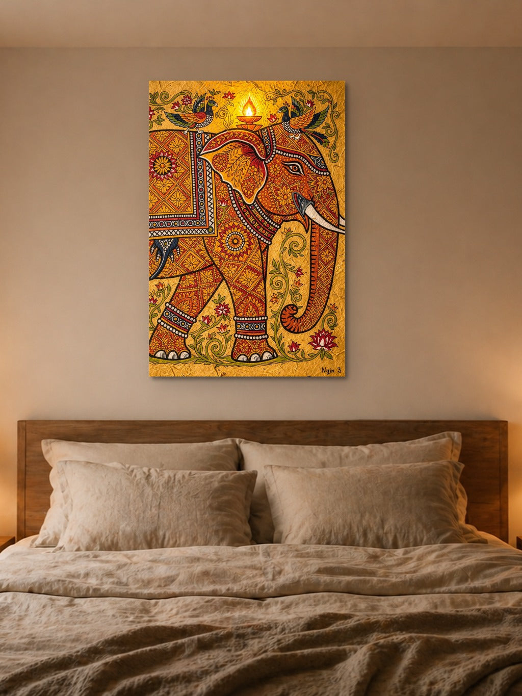 Madhubani Sacred Elephant — room 4