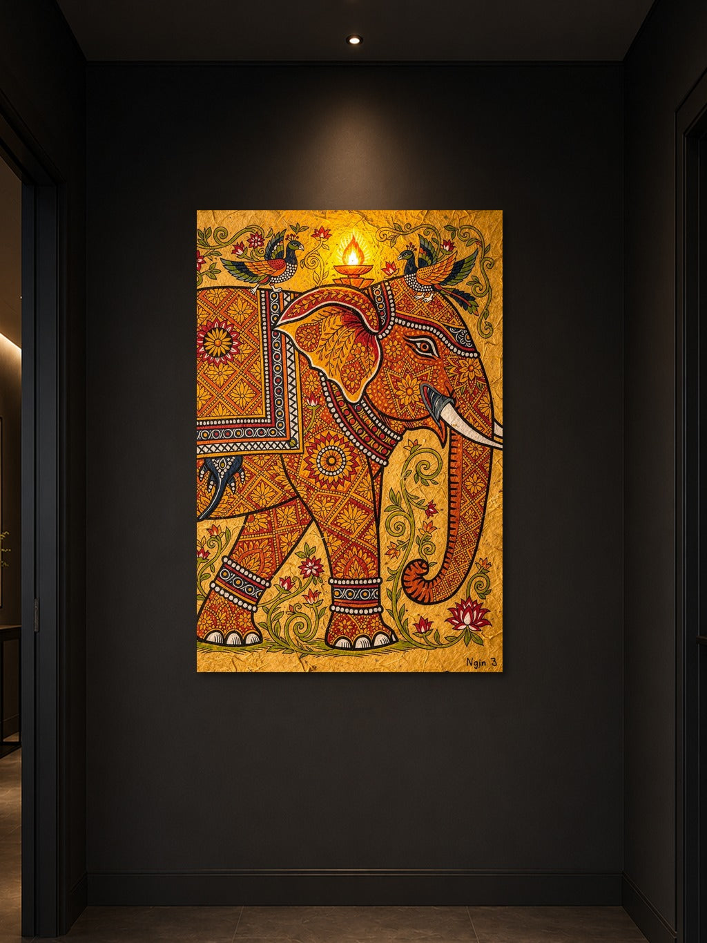 Madhubani Sacred Elephant — room 3