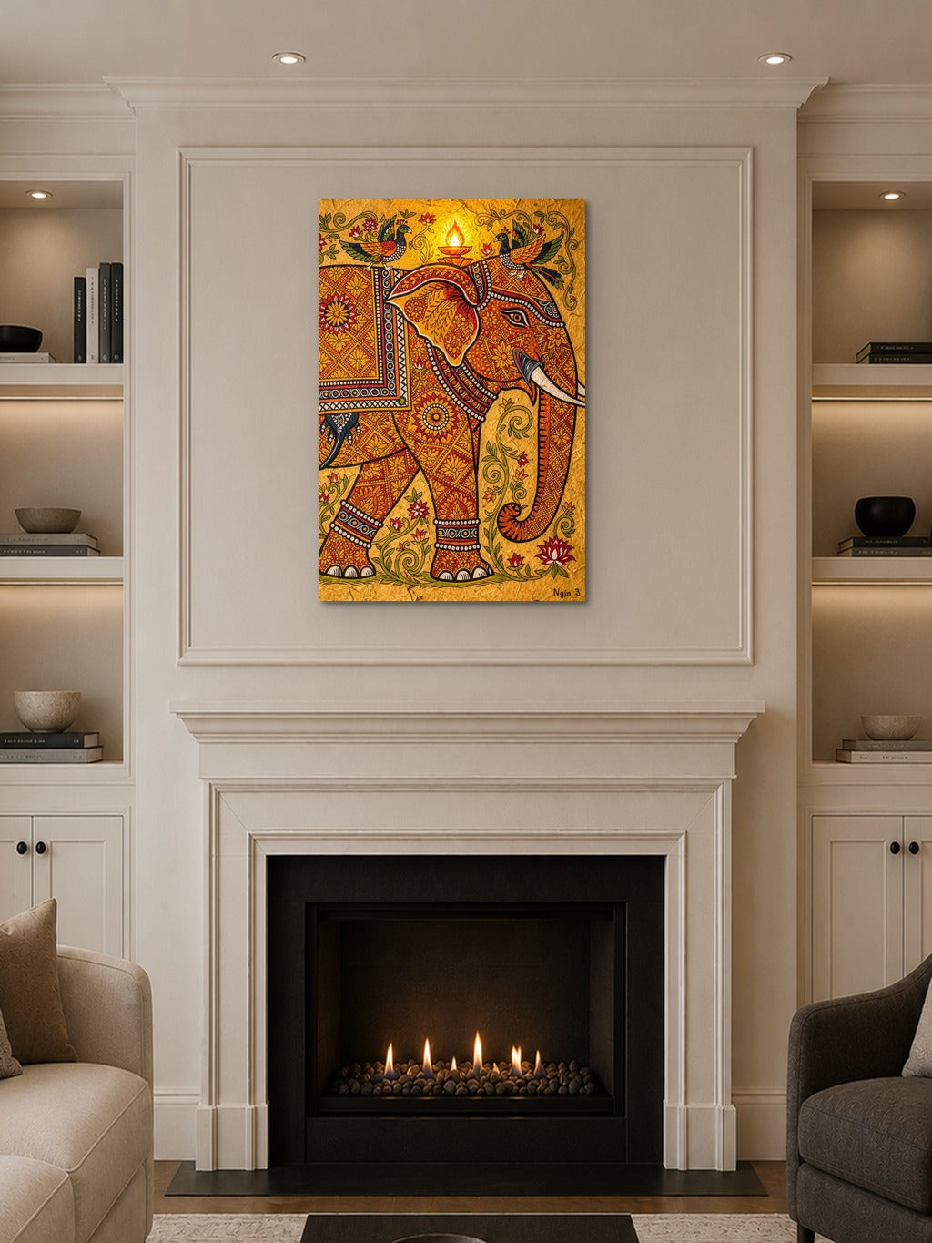 Madhubani Sacred Elephant — room 10