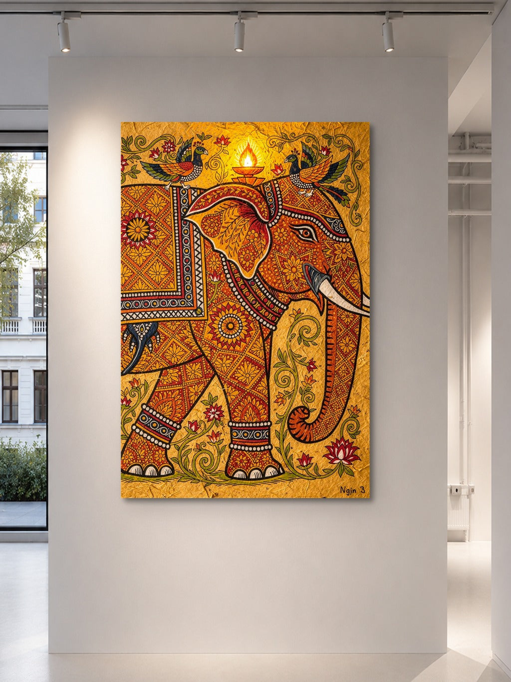 Madhubani Sacred Elephant — room 5
