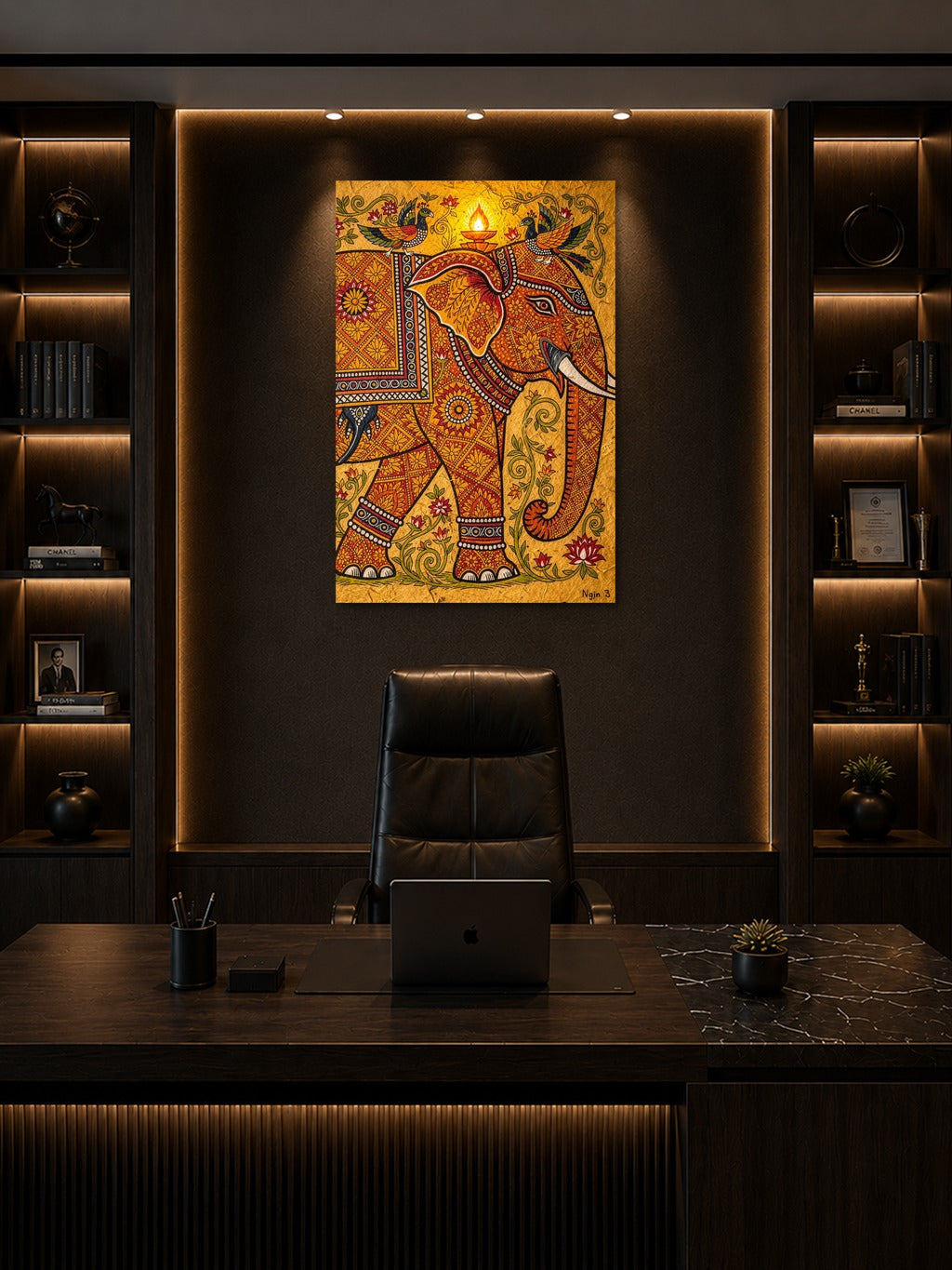 Madhubani Sacred Elephant — room 8