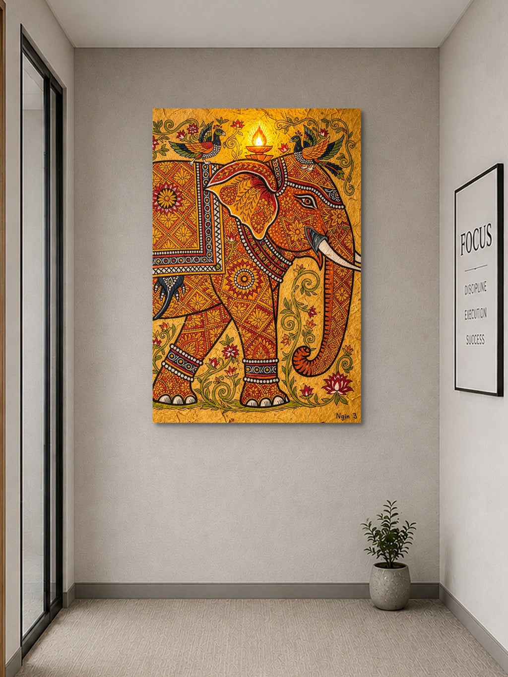 Madhubani Sacred Elephant — room 9