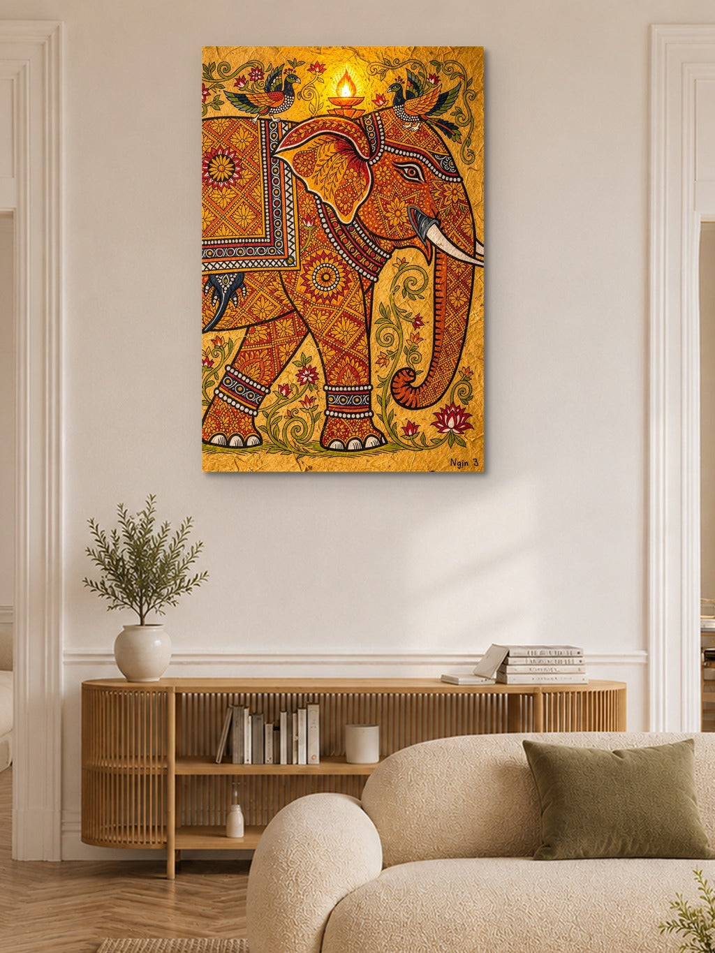 Madhubani Sacred Elephant — room 6
