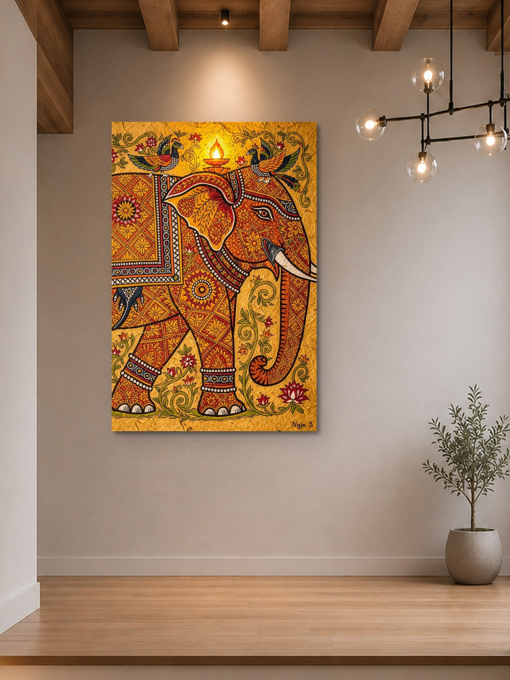Madhubani Sacred Elephant — room 7