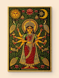 Madhubani Durga Divine — canvas