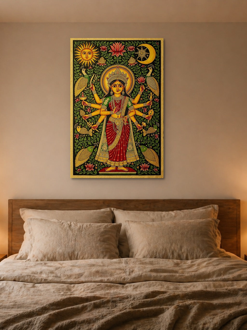 Madhubani Durga Divine — room 4