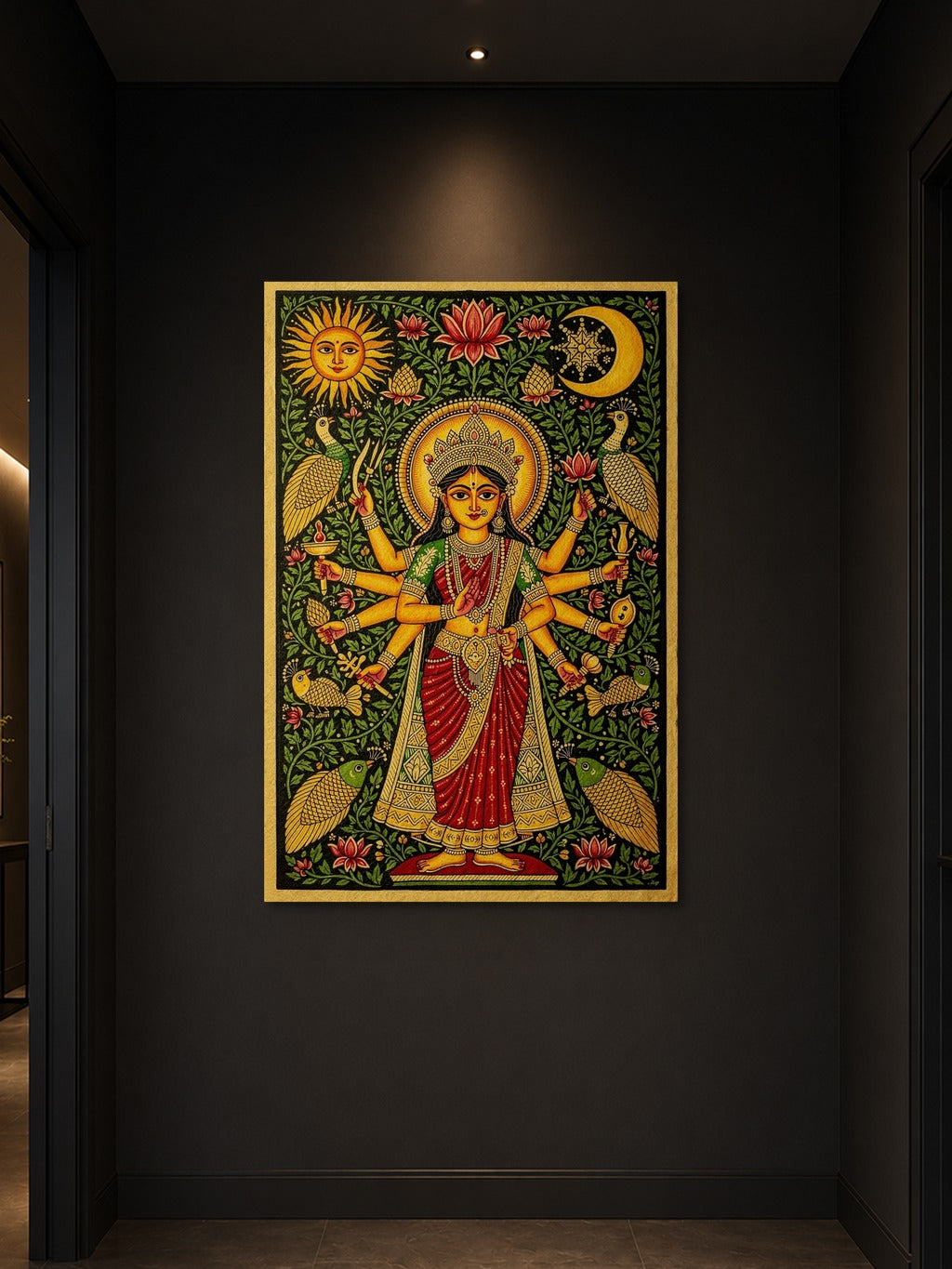 Madhubani Durga Divine — room 3