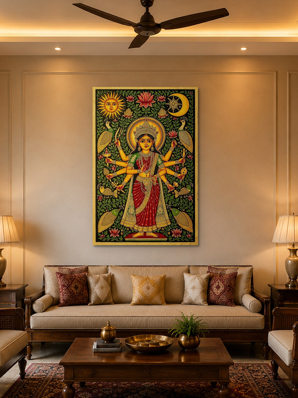 Madhubani Durga Divine — room 2