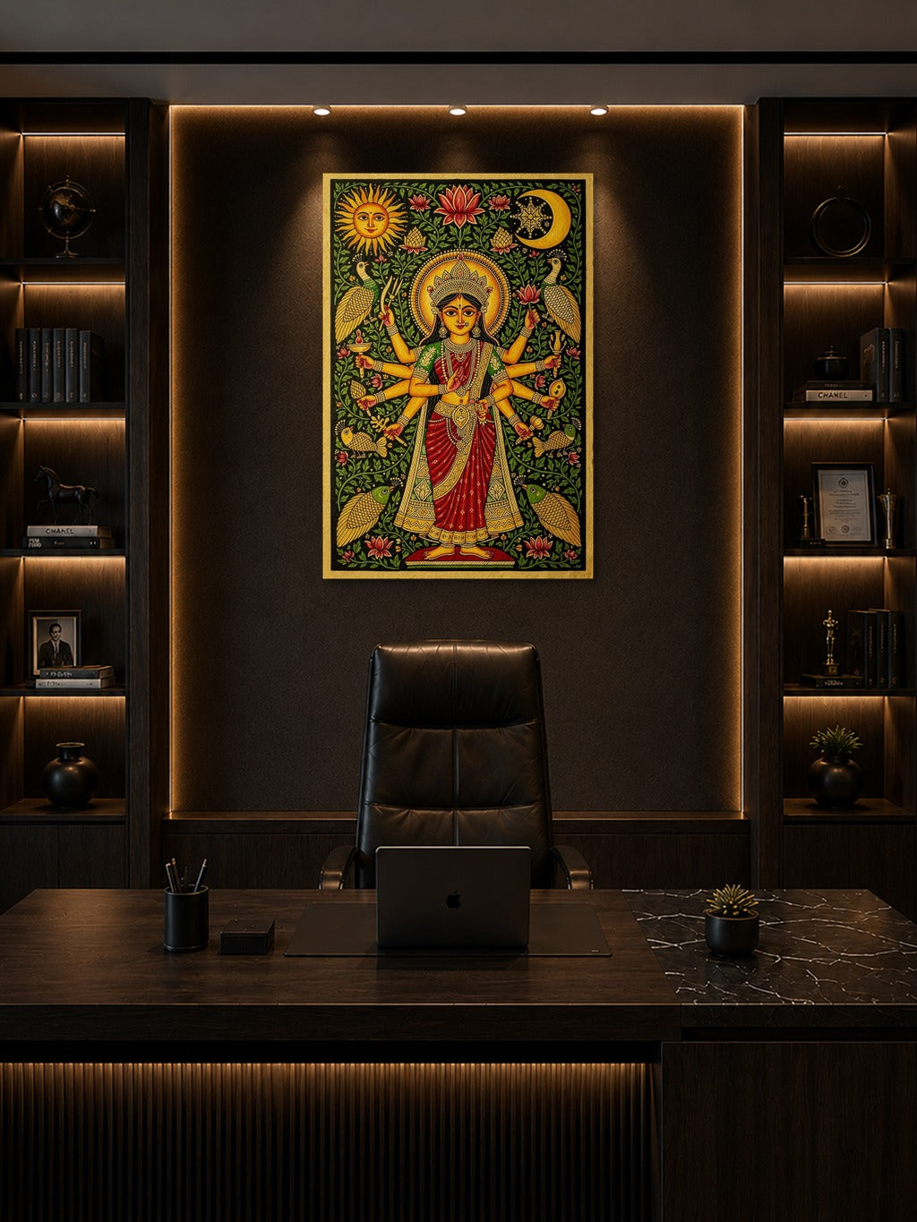 Madhubani Durga Divine — room 8