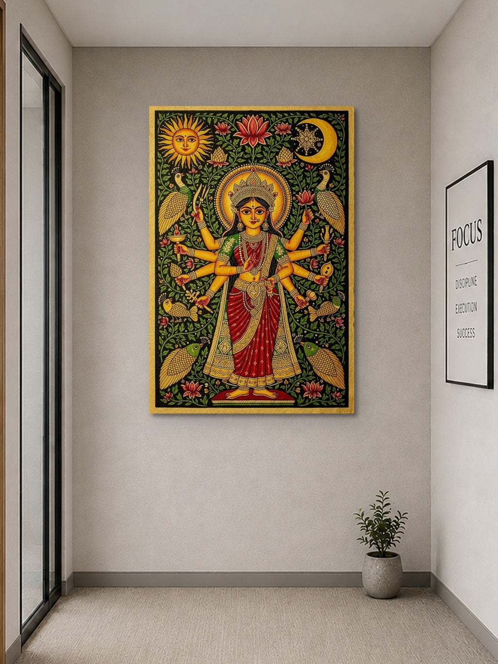 Madhubani Durga Divine — room 9