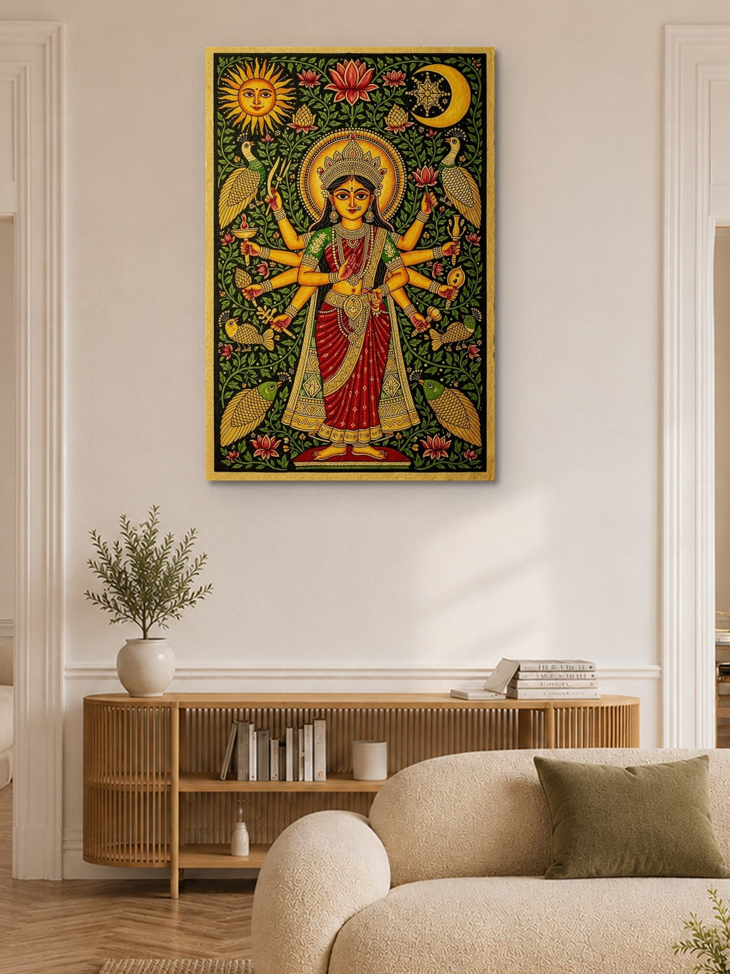Madhubani Durga Divine — room 6