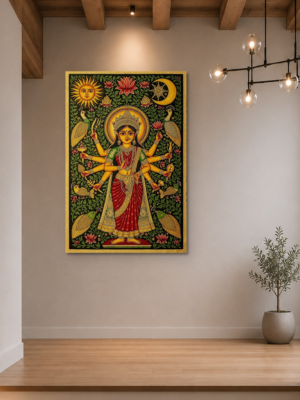 Madhubani Durga Divine — room 7