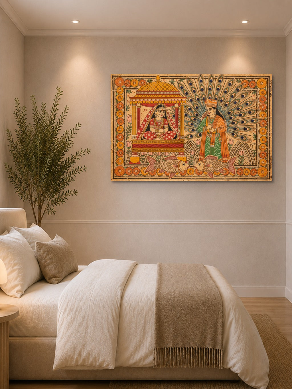Madhubani Wedding Canvas — room 1
