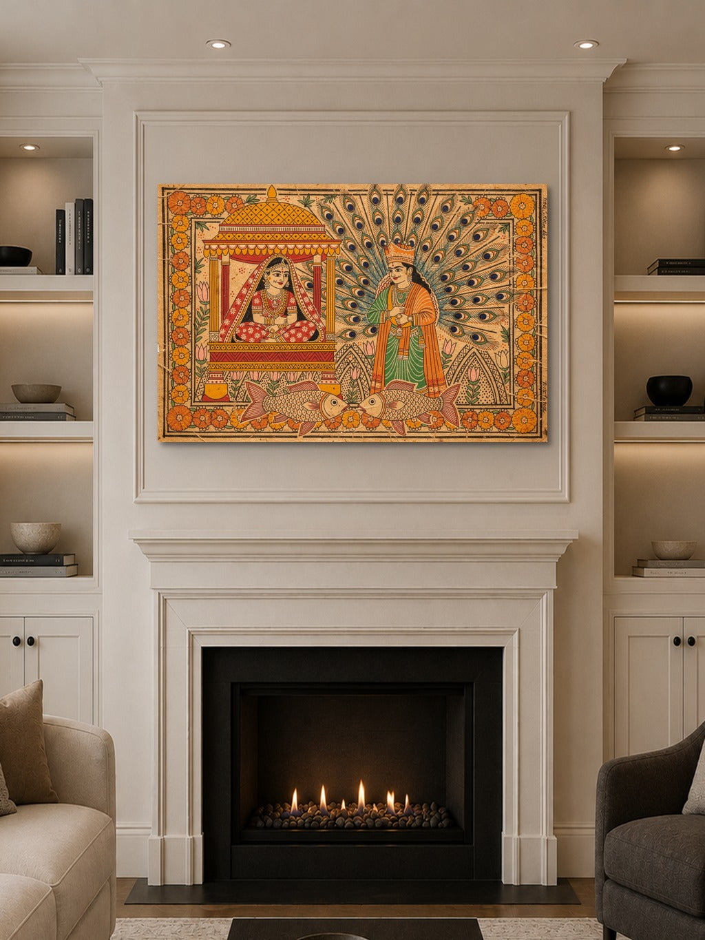 Madhubani Wedding Canvas — room 10