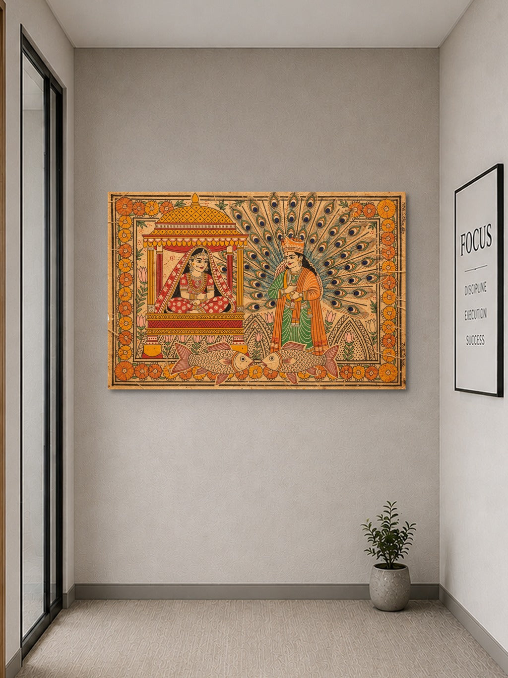 Madhubani Wedding Canvas — room 9