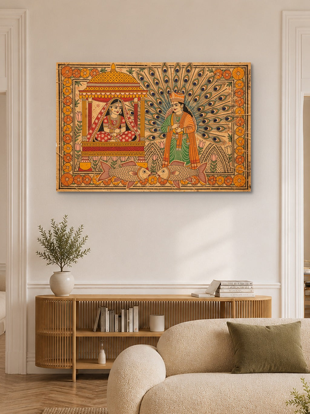 Madhubani Wedding Canvas — room 6