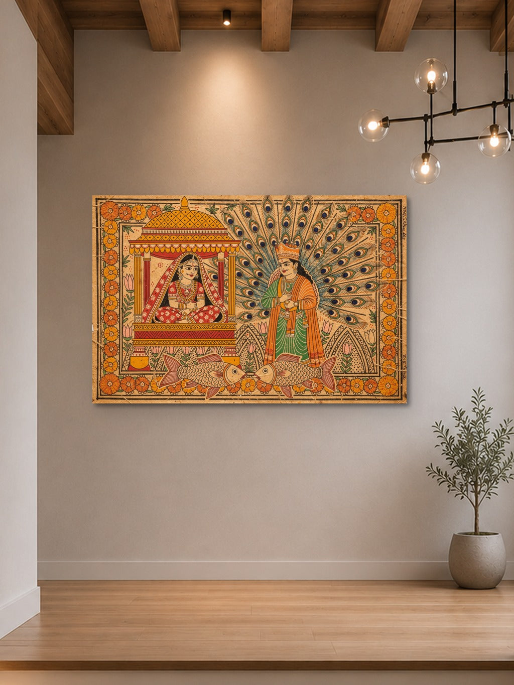Madhubani Wedding Canvas — room 7