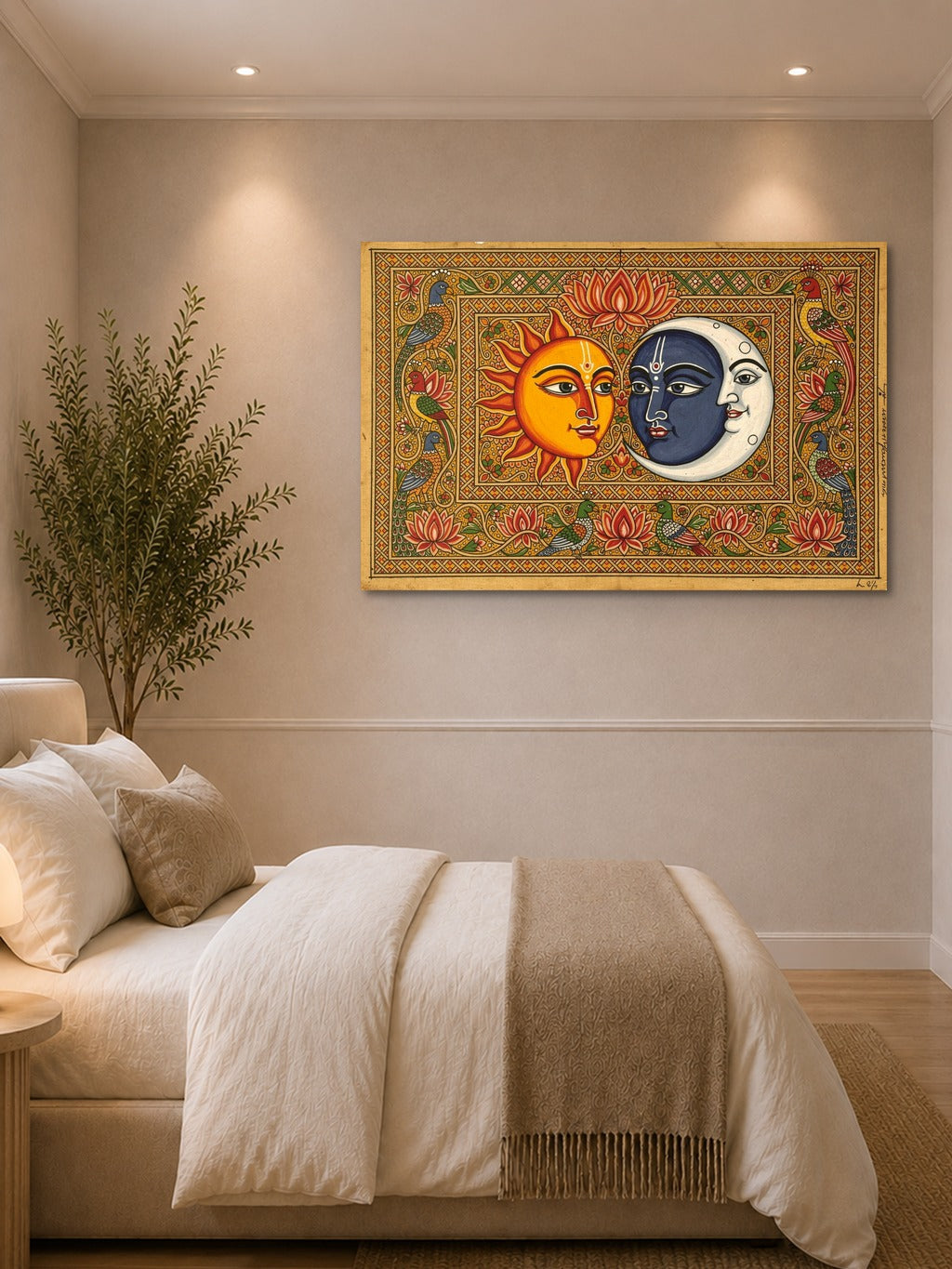 Madhubani Sun & Moon — room 1