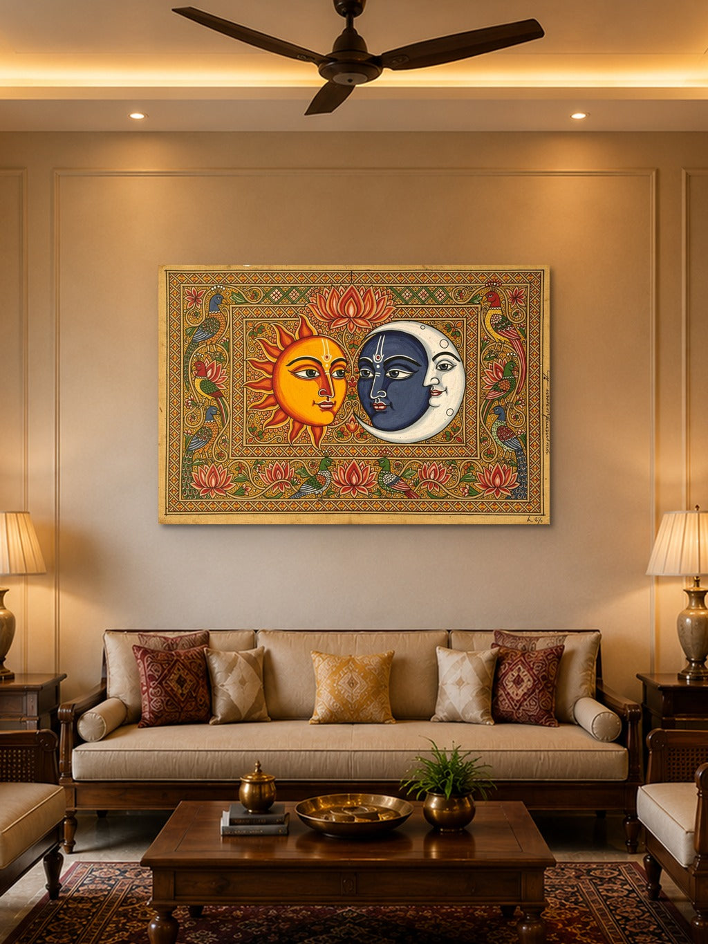 Madhubani Sun & Moon — room 2