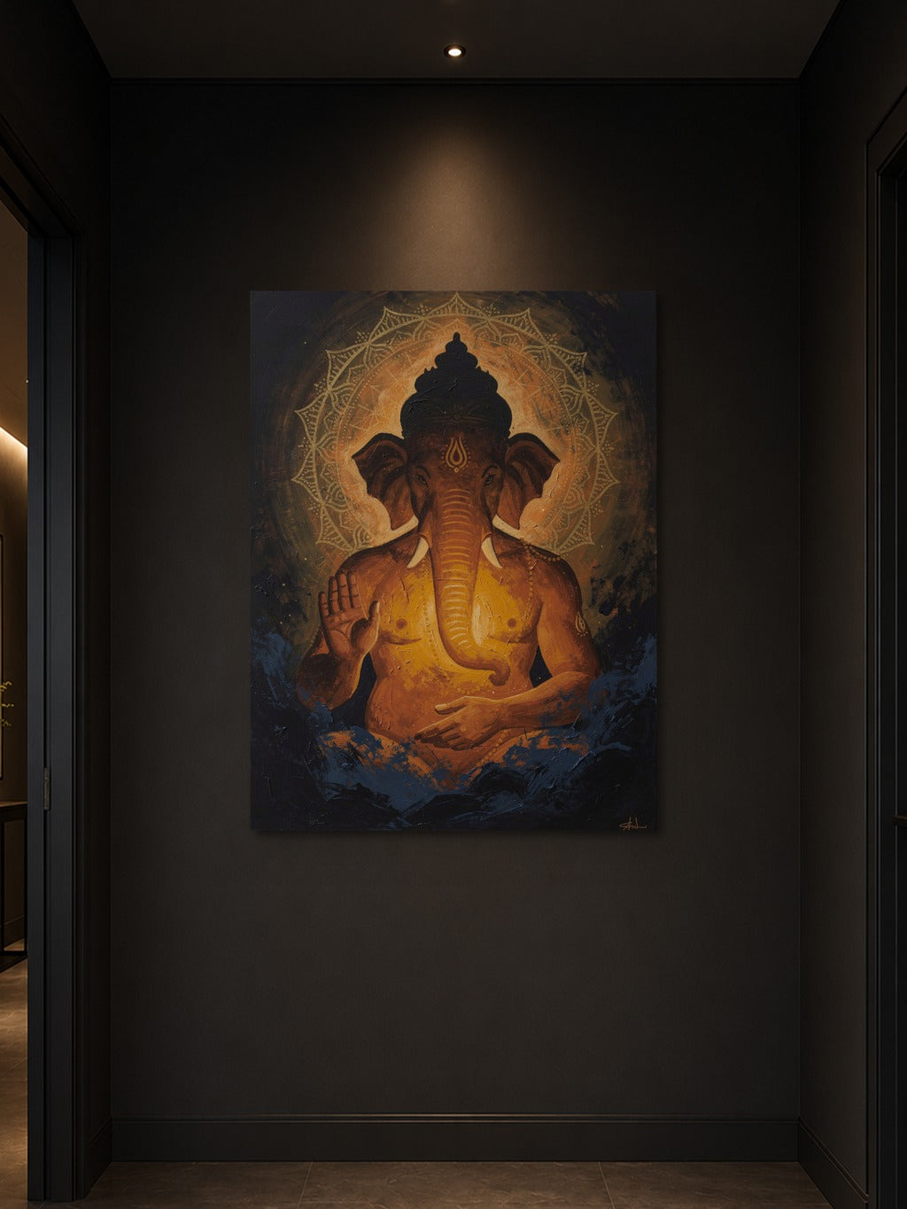 Cosmic Ganesha Abstract Art — room 3