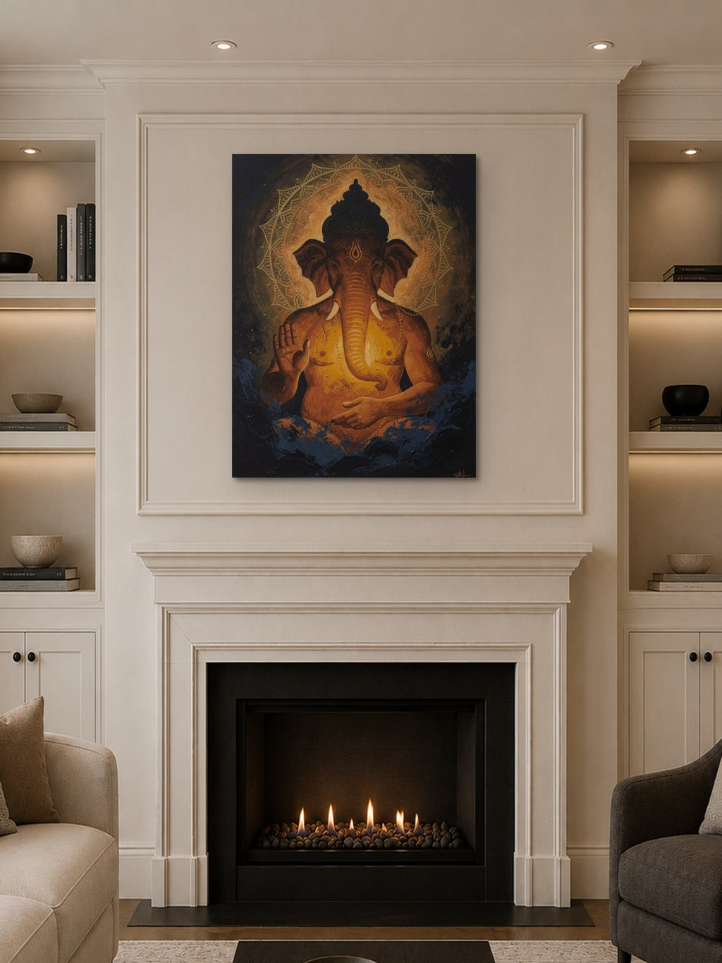 Cosmic Ganesha Abstract Art — room 10