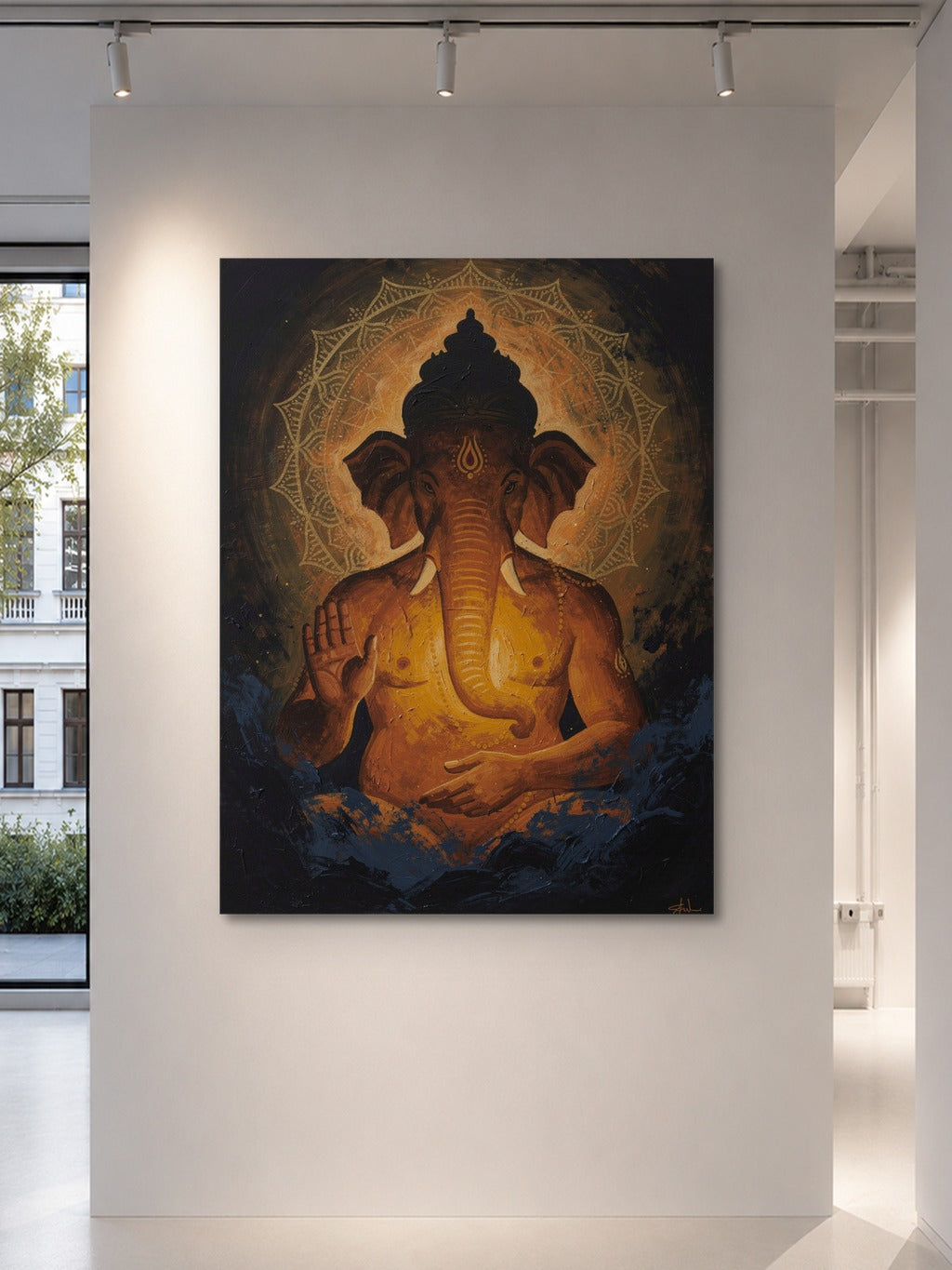 Cosmic Ganesha Abstract Art — room 5