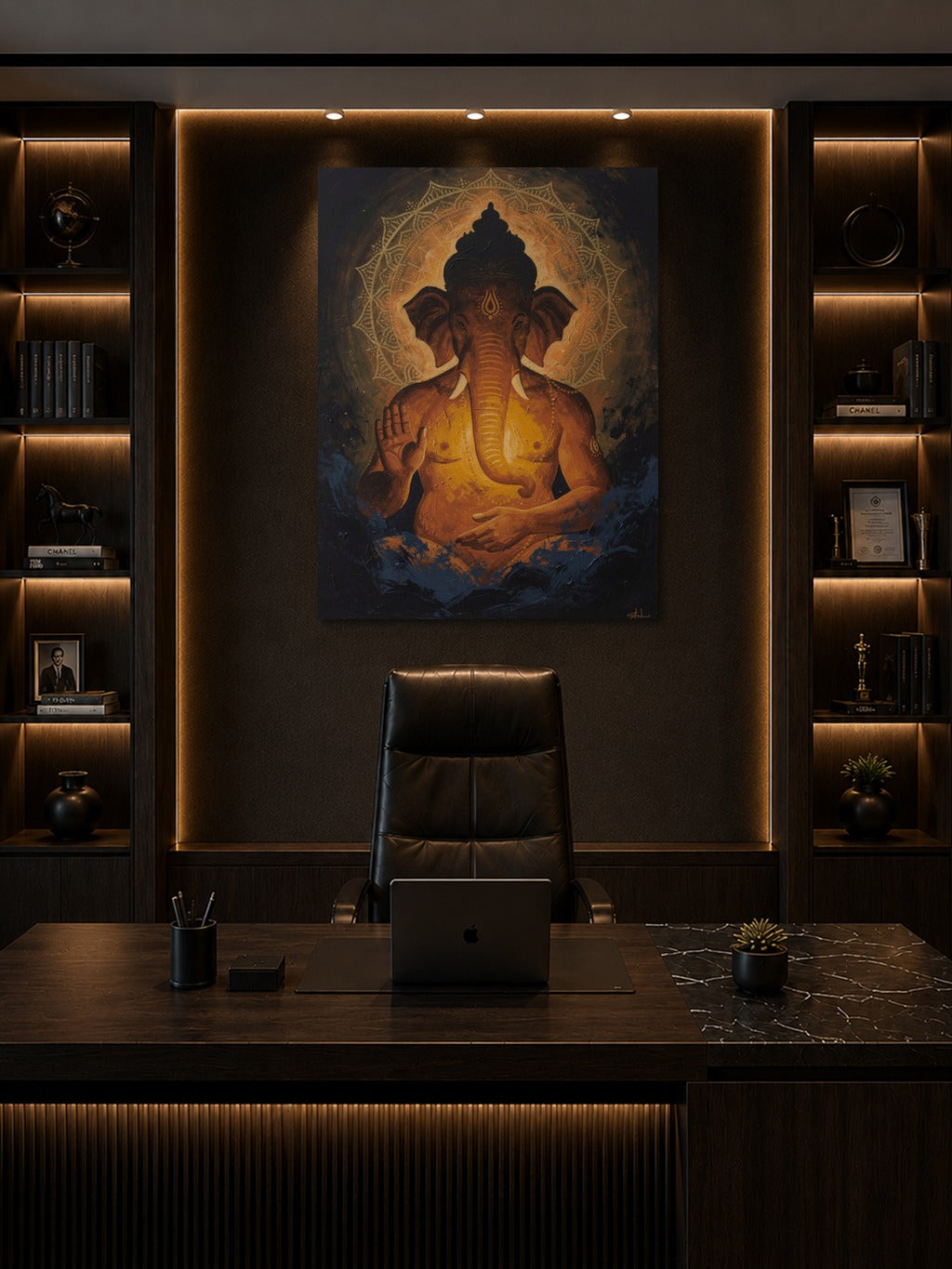 Cosmic Ganesha Abstract Art — room 8