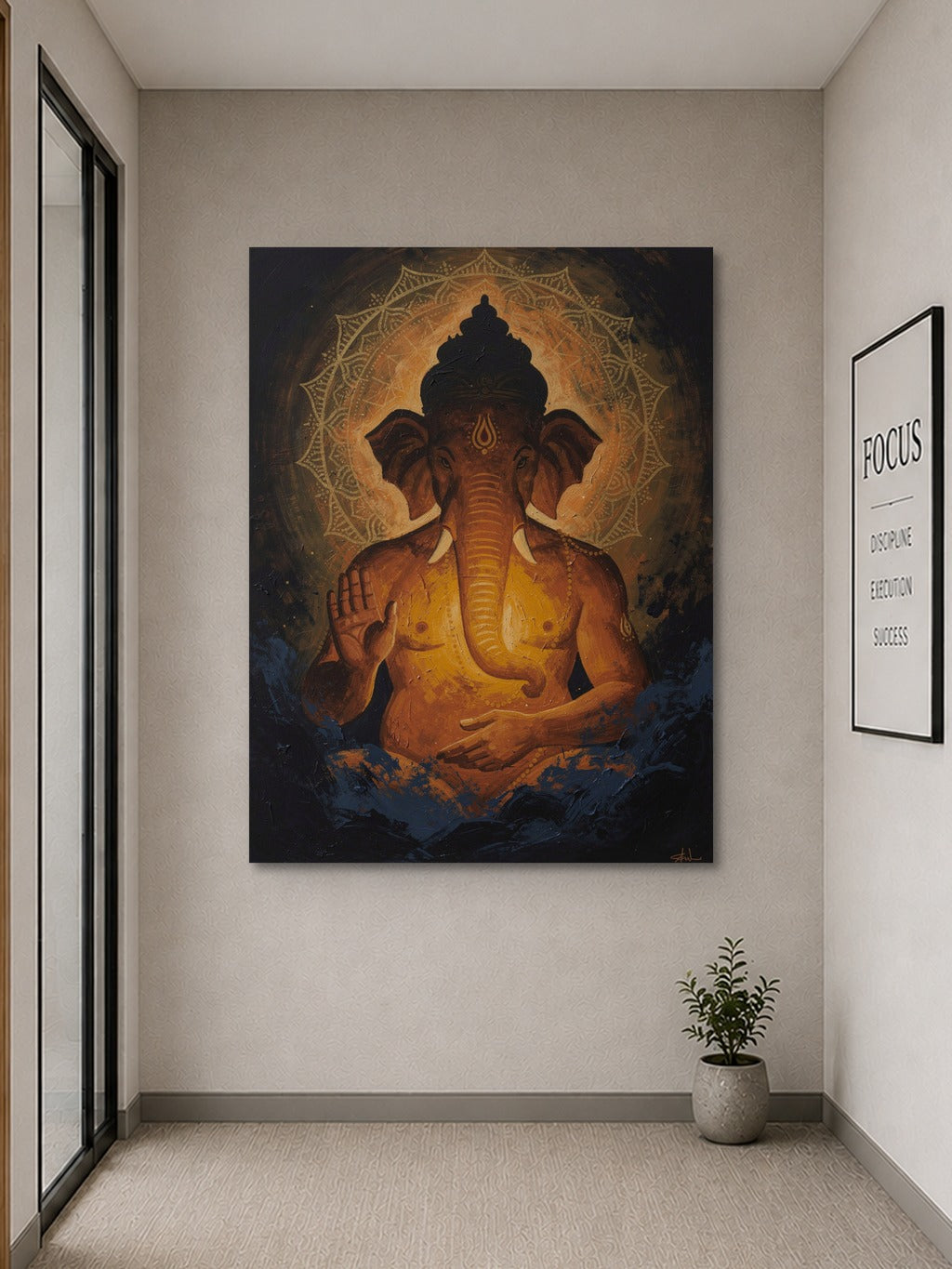 Cosmic Ganesha Abstract Art — room 9