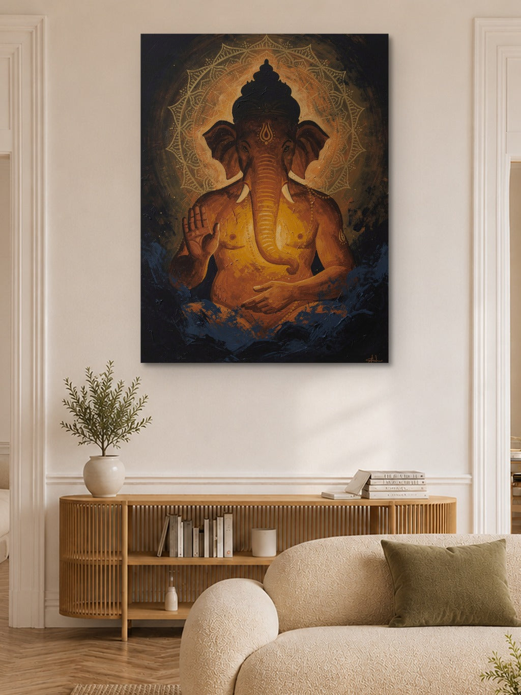 Cosmic Ganesha Abstract Art — room 6