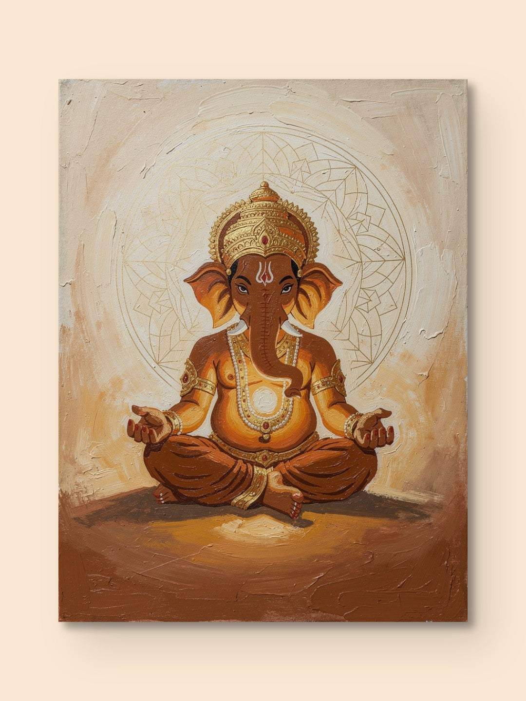 Ganesha Minimalist Fine Art — canvas