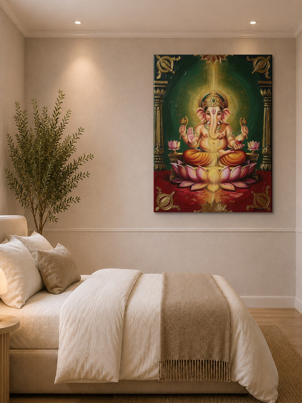 Ganesha Pichwai Fusion Art — room 1