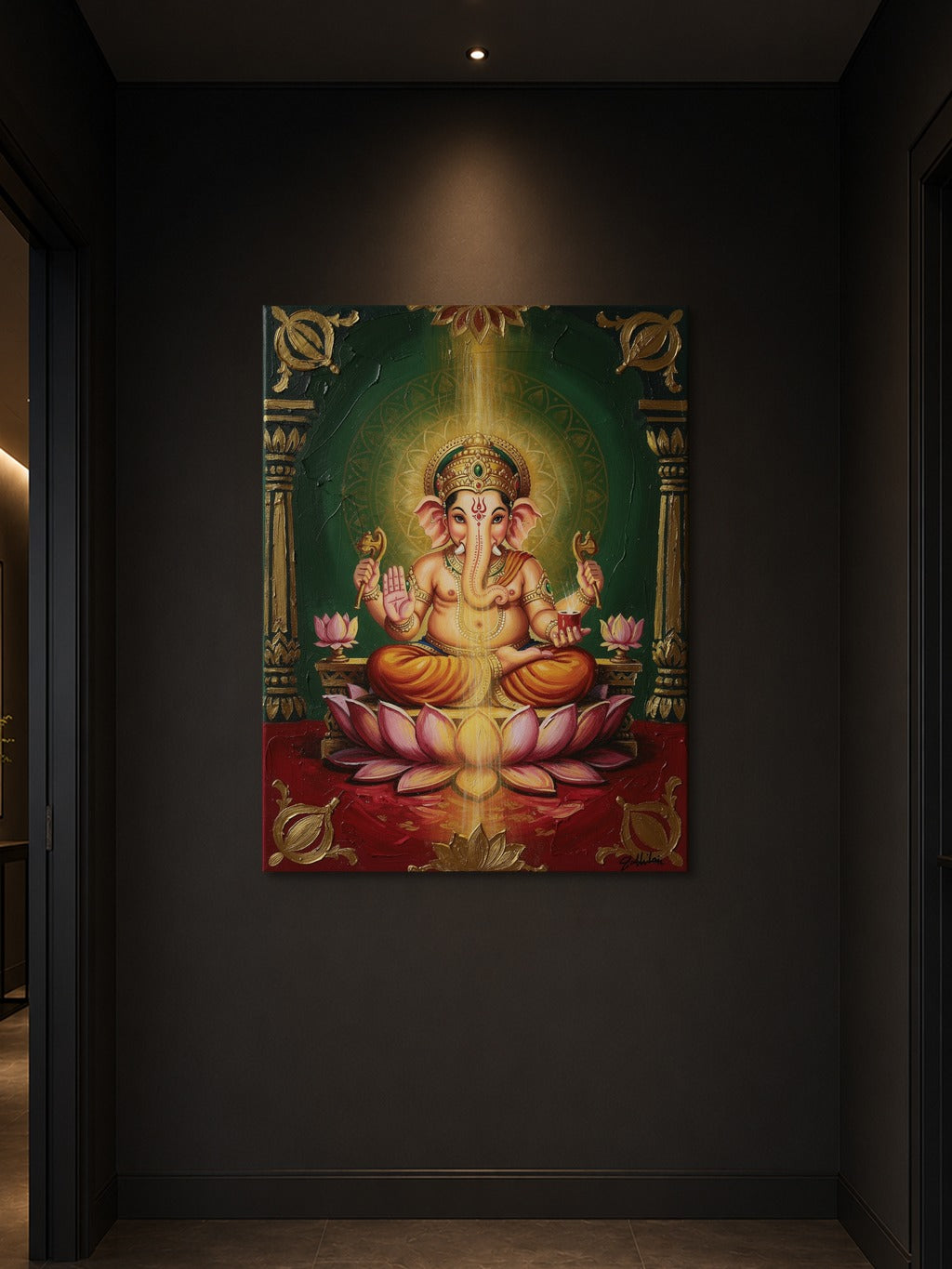 Ganesha Pichwai Fusion Art — room 3