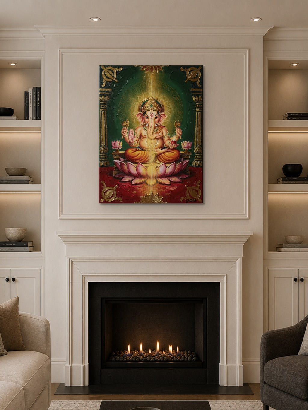 Ganesha Pichwai Fusion Art — room 10